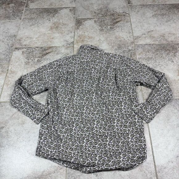 Boden Shirt Mens Large All Over Print Long Sleeve Casual Button Up - Picture 7 of 10